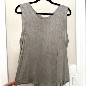 Gray Sleeveless Women's Top